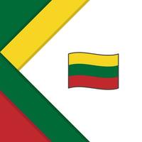 Lithuania Flag Abstract Background Design Template. Lithuania Independence Day Banner Social Media Post. Lithuania vector