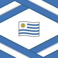 Uruguay Flag Abstract Background Design Template. Uruguay Independence Day Banner Social Media Post. Uruguay Template vector
