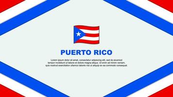 Puerto Rico Flag Abstract Background Design Template. Puerto Rico Independence Day Banner Cartoon Vector Illustration. Puerto Rico Template