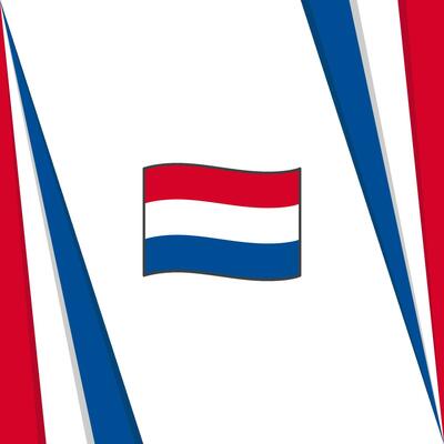 Netherlands Flag Abstract Background Design Template. Netherlands Independence Day Banner Social Media Post. Netherlands Flag