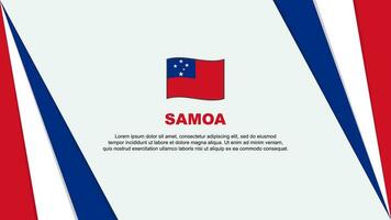 Samoa bandera resumen antecedentes diseño modelo. Samoa independencia día bandera dibujos animados vector ilustración. Samoa bandera