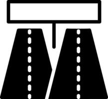 solid icon for roads vector