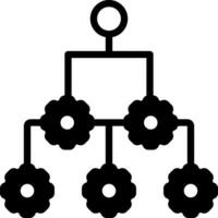 solid icon for workflow vector