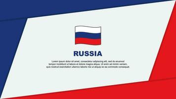 Russia Flag Abstract Background Design Template. Russia Independence Day Banner Cartoon Vector Illustration. Russia Banner