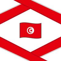 Tunisia Flag Abstract Background Design Template. Tunisia Independence Day Banner Social Media Post. Tunisia Template vector