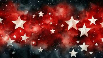Abstract American flag red and blue with stars for Independence Day photo