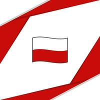 Poland Flag Abstract Background Design Template. Poland Independence Day Banner Social Media Post. Poland vector