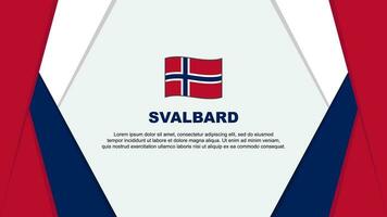 Svalbard Flag Abstract Background Design Template. Svalbard Independence Day Banner Cartoon Vector Illustration. Svalbard Background