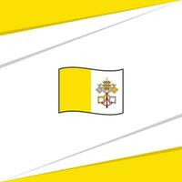 Vatican City Flag Abstract Background Design Template. Vatican City Independence Day Banner Social Media Post. Vatican City Flag vector