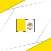 Vatican City Flag Abstract Background Design Template. Vatican City Independence Day Banner Social Media Post. Vatican City Background vector