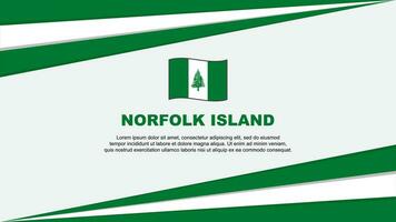 Norfolk Island Flag Abstract Background Design Template. Norfolk Island Independence Day Banner Cartoon Vector Illustration. Norfolk Island Design