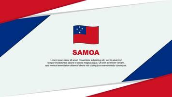 Samoa bandera resumen antecedentes diseño modelo. Samoa independencia día bandera dibujos animados vector ilustración. Samoa