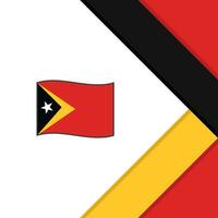 East Timor Flag Abstract Background Design Template. East Timor Independence Day Banner Social Media Post. East Timor Cartoon vector