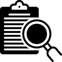 solid icon for observations vector