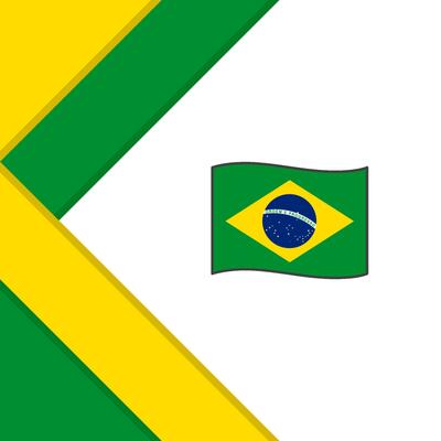 Brazil Flag Abstract Background Design Template. Brazil Independence Day Banner Social Media Post. Brazil Background