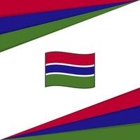 Gambia bandera resumen antecedentes diseño modelo. Gambia independencia día bandera social medios de comunicación correo. Gambia diseño vector