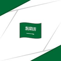 Saudi Arabia Flag Abstract Background Design Template. Saudi Arabia Independence Day Banner Social Media Post. Saudi Arabia vector