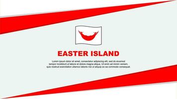 Easter Island Flag Abstract Background Design Template. Easter Island Independence Day Banner Cartoon Vector Illustration. Easter Island Design