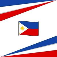 Philippines Flag Abstract Background Design Template. Philippines Independence Day Banner Social Media Post. Philippines Design vector