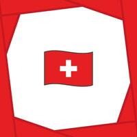 Switzerland Flag Abstract Background Design Template. Switzerland Independence Day Banner Social Media Post. Switzerland Banner vector