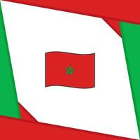 Morocco Flag Abstract Background Design Template. Morocco Independence Day Banner Social Media Post. Morocco Template vector