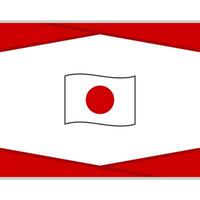 Japan Flag Abstract Background Design Template. Japan Independence Day Banner Social Media Post. Japan Vector