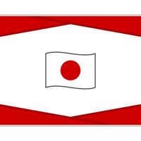 Japan Flag Abstract Background Design Template. Japan Independence Day Banner Social Media Post. Japan Vector