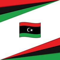 Libya Flag Abstract Background Design Template. Libya Independence Day Banner Social Media Post. Libya Flag vector