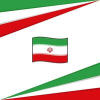 Iran Flag Abstract Background Design Template. Iran Independence Day Banner Social Media Post. Iran Design vector