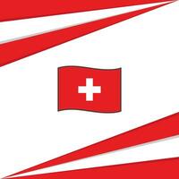 Switzerland Flag Abstract Background Design Template. Switzerland Independence Day Banner Social Media Post. Switzerland Design vector