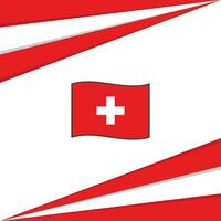 Switzerland Flag Abstract Background Design Template. Switzerland Independence Day Banner Social Media Post. Switzerland Design vector