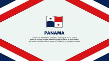 Panama Flag Abstract Background Design Template. Panama Independence Day Banner Cartoon Vector Illustration. Panama Template