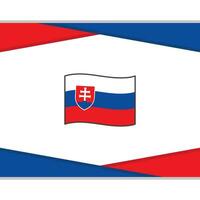 Slovakia Flag Abstract Background Design Template. Slovakia Independence Day Banner Social Media Post. Slovakia Vector