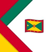 Grenada Flag Abstract Background Design Template. Grenada Independence Day Banner Social Media Post. Grenada Illustration vector