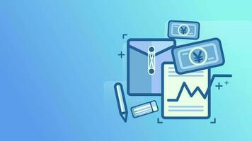 Stock market abstract finance background with motion graph, chart bars and financial information. Global business analyzing concept with trade statistics. Seamless loop. video