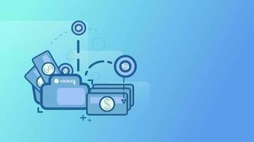 Lager Markt abstrakt Finanzen Hintergrund mit Bewegung Graph, Diagramm Riegel und finanziell Information. global Geschäft Analysieren Konzept mit Handel Statistiken. nahtlos Schleife. video