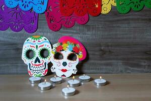 Mexican day of the dead decoration, Dia de Muertos. photo