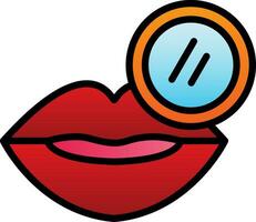 Lip Scrub Vector Icon Design