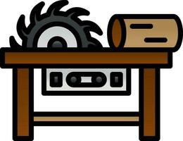 Sawmill Vector Icon Design