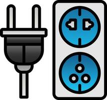 eléctrico toma de corriente vector icono diseño