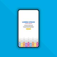 Abstract Geometric Background for Mobile Landing Page vector