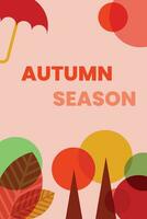 Autumn abstract background. vector