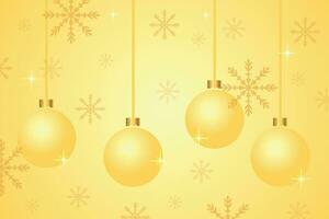 Golden vector template in a festive style. New Year and Christmas design.