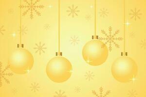 Golden vector template in a festive style. New Year and Christmas design.