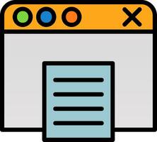 Web Browser Vector Icon Design