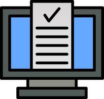 Desktop Computer Vector Icon Design