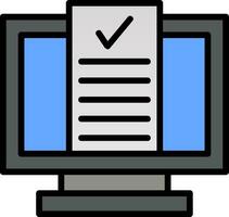 Desktop Computer Vector Icon Design