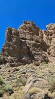 das Roques de garcia Felsen Formationen auf das Kanarienvogel Insel von Teneriffa. video