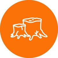 Stump Vector Icon Design