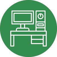 Desktop pc Vector Icon Design